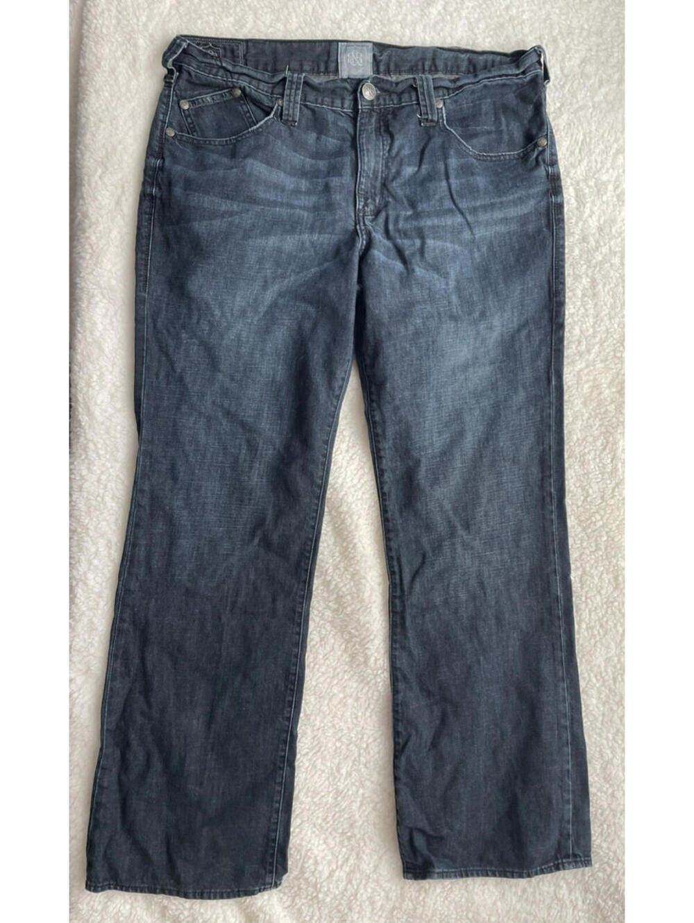 Rock & Republic Pete Jeans Men 38 Blue Pete Boot Cut Button Fly